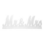 Gypsum "Mr & Mrs" Sign - Elegant Wedding Decor