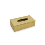 Rectangle Wooden Napkin Holder With Oval Open