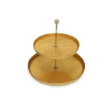 Two Levels Round Rexy Metallic Stand - Image 2