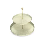 Two Levels Round Rexy Metallic Stand - Image 3