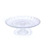 Clear Glass Fruit Plate W/Base
