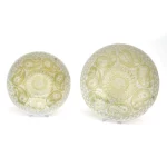 White/Gold Paisley Centerpiece Bowl