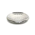 Silver Round Lotus Double Stainless Steel Wall Bowl