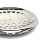 Silver Round Lotus Double Stainless Steel Wall Bowl - Image 3