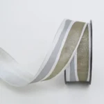 Gold & Silver Lined Taffeta Ribbon