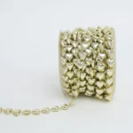 Gold Chain Small Hearts Roll