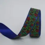 Navy Lady Bug Taffeta Ribbon