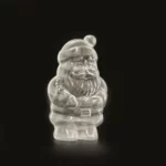 Jolly Claus Clear: Santa Shape Plexi Box - Festive Holiday Treat & Gift Display