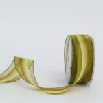 Olive Vertical Organza Ribbon
