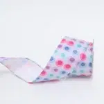Colored Dots Leather Ribbon