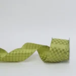 Green Gingham Taffeta Ribbon