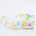 Colored Balloons Taffeta Ribbon