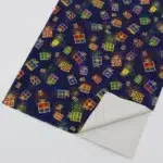 Regal Wrap: Navy Gift Pattern Wrapping Paper - Sophisticated Holiday Gift Sheets