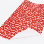 Crimson Cheer: Red Hoho Holiday Gift Wrap - Luxe Festive Paper for Stunning Presents