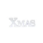 White Wooden 3D X-MAS Word – Stylish Decorative Accessory for Seasonal & Christmas Collection