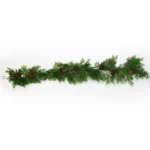 Wild Red Berry Pine Garland - Christmas Decoration