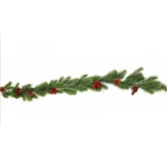 Pine Garland with Berries - Festive Christmas Decor