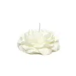 White Handmade Rose Shaped Candle