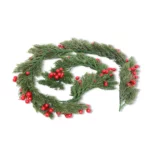 Artificial Christmas Wreath with Red Berries | Decorative Seasonal Christmas Collection Accessories
