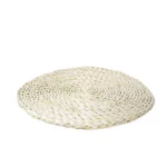 White Wooden Round Rattan Placement - Coastal Charm for Your Table!
