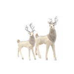 Elegant Standing Reindeer - Furry Christmas Decor