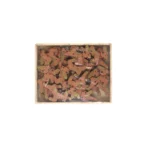 Woodland Majesty: Brown Deer Wooden Motif - Rustic Charm for Natural Decor