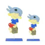 Pirate On Box Stand Wooden Decoration