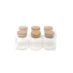 Mini Corked Glass Bottle Set - Image 2