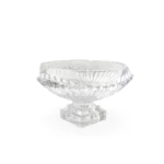 Clear Glass Fruit Bowl W/Base