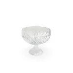 Clear Glass Fruit Bowl W/Base