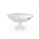 Clear Glass Fruit Bowl W/Base
