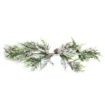 Snowy Pine Cone Branch Set - Winter Decoration