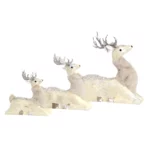 Elegant Reindeer with Fur - Decorative Figure