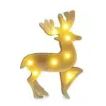 Seasonal Decorative Accessories: White Deer Light - Christmas Collection Enhancement