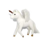 Snow Furry Unicorn Horse with Glittered Wings – Magical Christmas & Seasonal Decorative Accessory