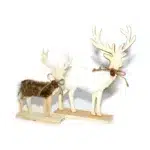 Natural Wooden Deer - Elegant Decoration