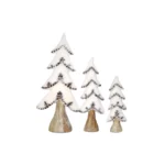 Snow Furry Christmas Tree with Pine Shells & Glittered Stem – A Sparkling Decorative Accessory for Your Christmas Collection | Perfect Seasonal Holiday Décor