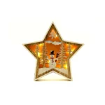 Snowman Within Christmas Star – A Whimsical Decorative Accessory for Your Christmas Collection | Perfect Seasonal Holiday Decor Piece
