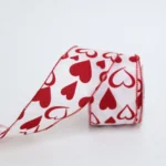 Heart Designed Taffeta Ribbon