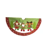 Green Round Jute Christmas Tree Under Blanket – A Cozy Decorative Accessory for Your Christmas Collection | Perfect Seasonal Holiday Decor