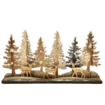 Standing Christmas Forest with Deer Table Decor – A Magical Decorative Accessory for Your Christmas Collection | Perfect Seasonal Holiday Decor