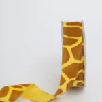 Yellow Giraffe Velvet Ribbon