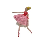 Hanging Pink Dancing Ballerina - Whimsical Charm for Any Space!
