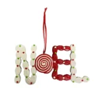 Clay Dough "Noel" Word Christmas Ornament - Festive Charm for Your Tree!