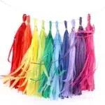 Colored Paper Tassel Garland - Add Playful Charm to Any Space!