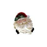 Santa Head Plate - Festive Dolomite Christmas Serving Dish