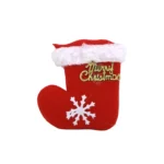 Soft Santa Boots Ornament: Cozy Christmas Shoes