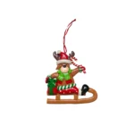 Bear's Sleigh Ride - Sweet Clay Dough Christmas Decoration