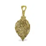 Radiant Ember: Flame Shaped Christmas Ornament for Warm Holiday Decor