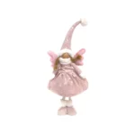 Gentle Grace: Pink Fabric Standing Angel